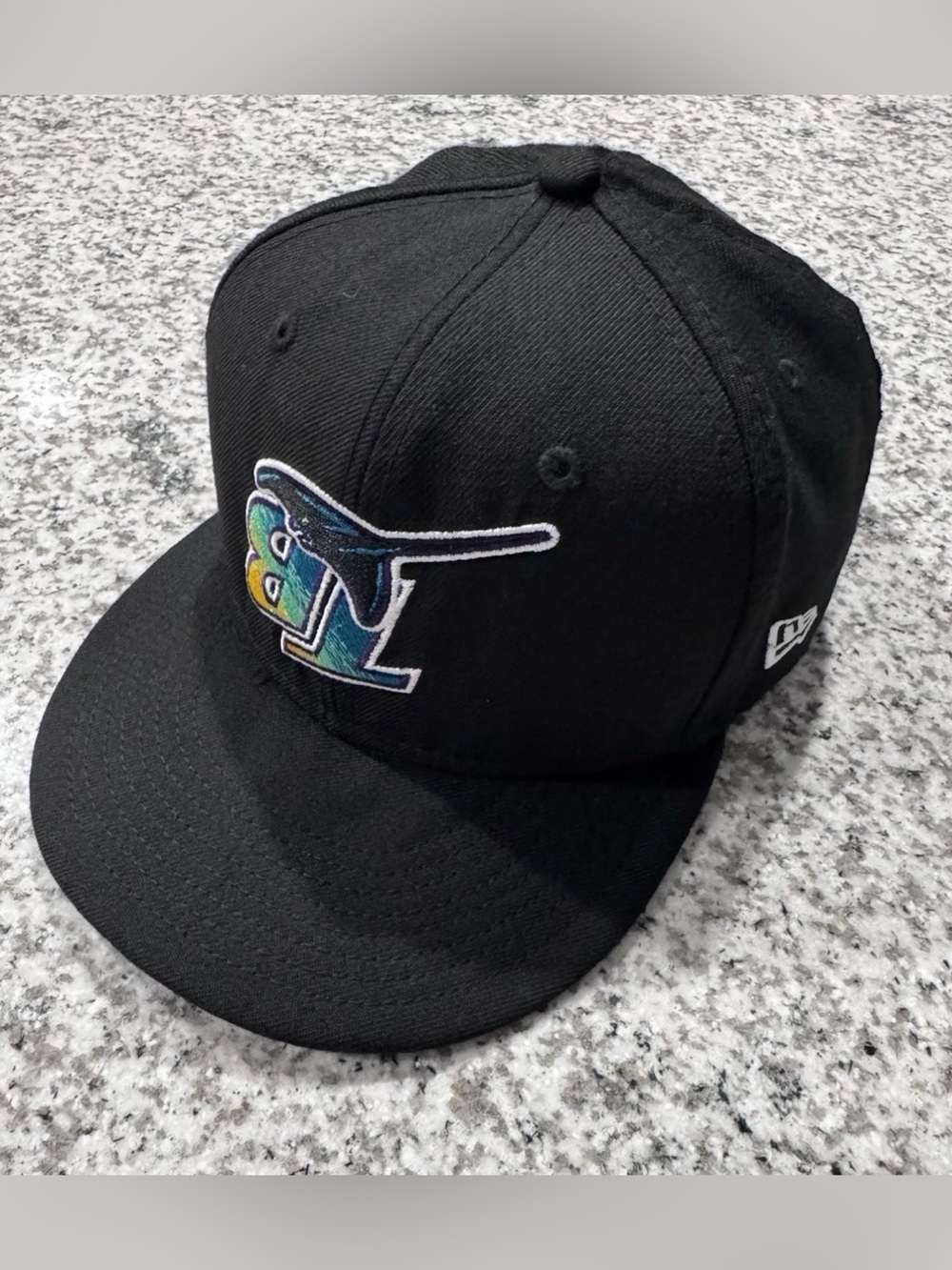 Tampa Bay Rays Upside Down Logo Snapback Hat MLB Rare New Era Adjustable Black
